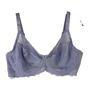HSIA Enchante Unlined Non-padded Lace Underwire Bra 42C NWT